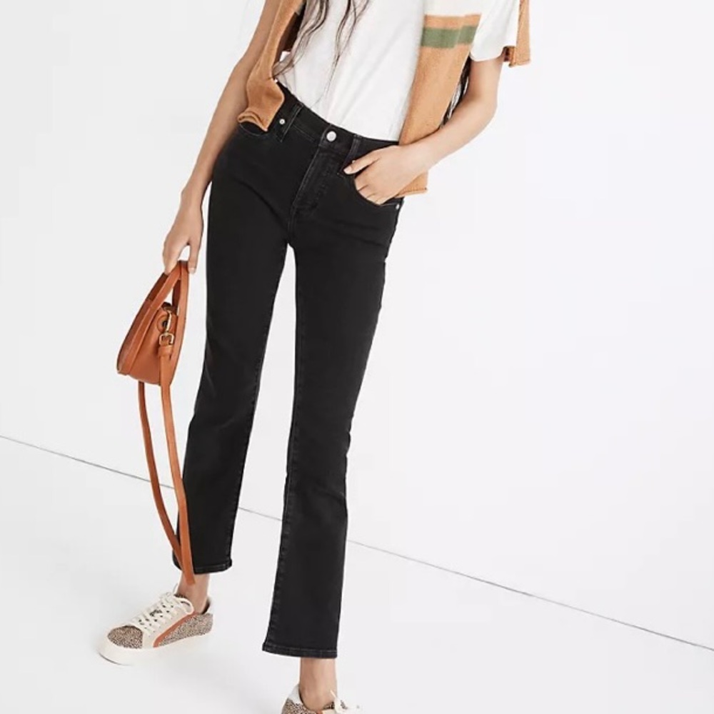 Madewell Demi-Boot Black Jeans